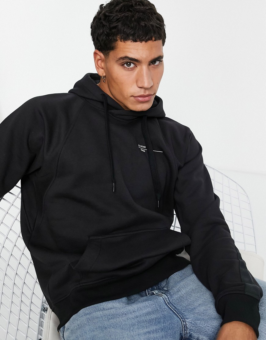 G-Star Astra hoodie with taping in black