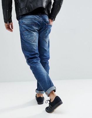 G-Star BeRAW Arc 3D skinny jeans med mediumtvätt Restored-Blå