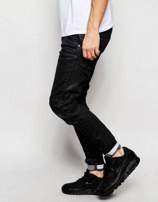 g star wax coated jeans