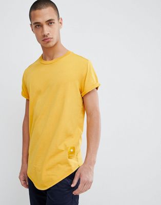 G-Star - BeRAW - Shelo - Ruimvallend T-shirt in mosterdkleur-Geel