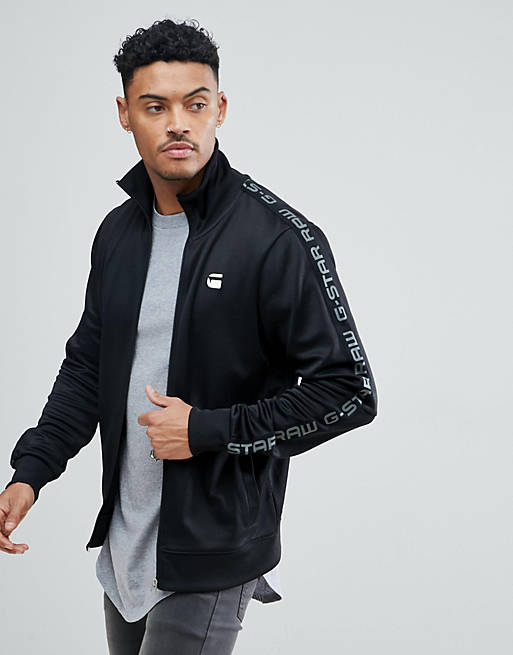 G-Star BeRAW Track Jacket with Sports Taping | ASOS