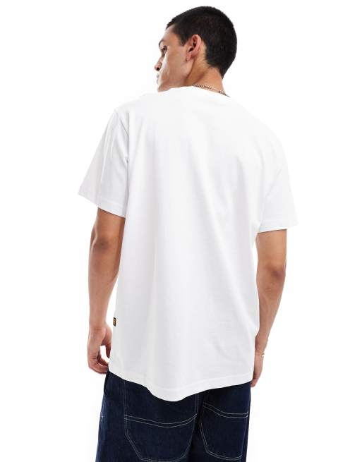 G-Star - Boombox Cartoon - T-shirt oversize imprimé sur la poitrine - Blanc, 4 de 4