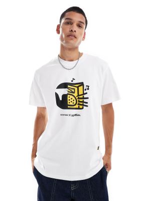 G-Star G-Star boombox oversized t-shirt in white with chest print