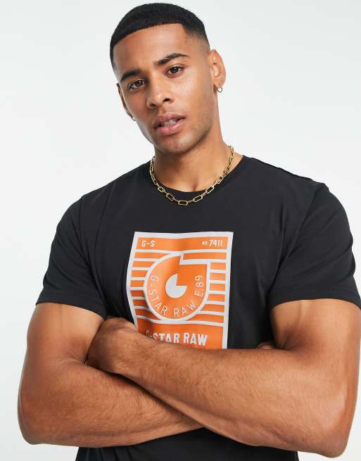 G star deals raw orange shirt