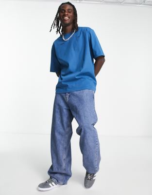 G-Star boxy base oversized t-shirt in retro blue - ASOS Price Checker