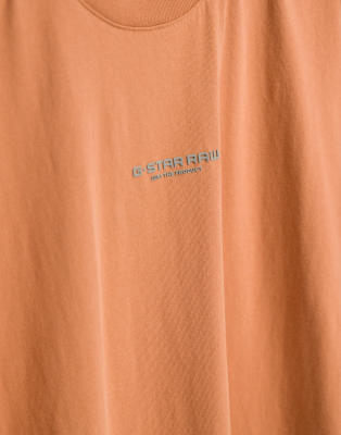 g star orange shirt