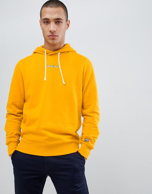 Yellow g star store hoodie