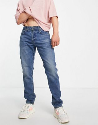 G-Star D-Staq 3D slim fit jeans in mid wash - ASOS Price Checker