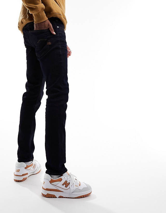 G-Star - d-staq 5 pocket slim fit jeans in darkwash blue