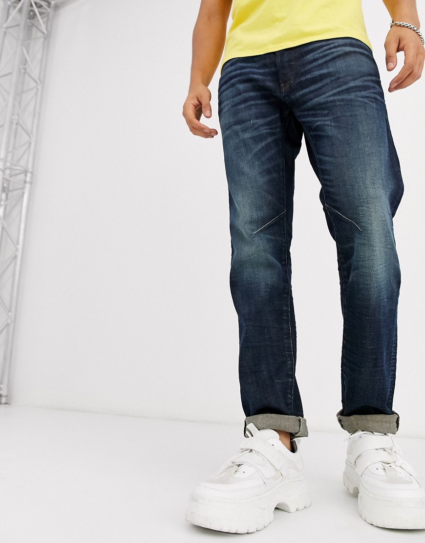 G-Star - D-Staq - Jeans slim 5 tasche sostenibili lavaggio medio-Blu