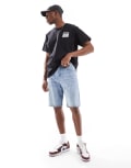 [G-Star] G-Star Dakota denim shorts in lightwash blue W34 Blue