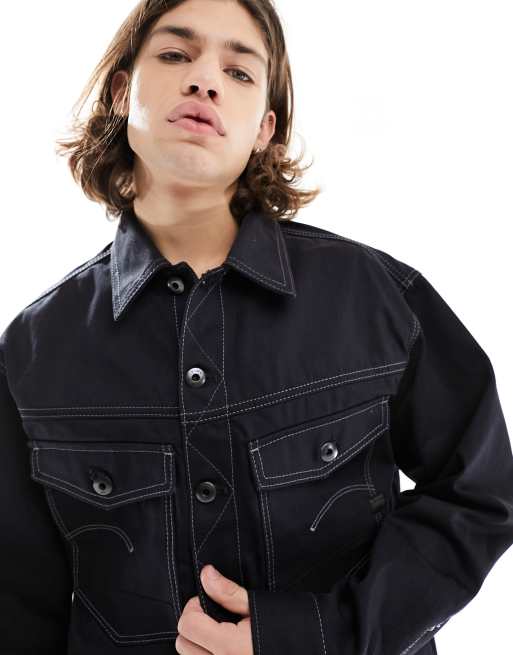 G-Star - Dakota - Giacca trucker in denim nera , 3 di 4