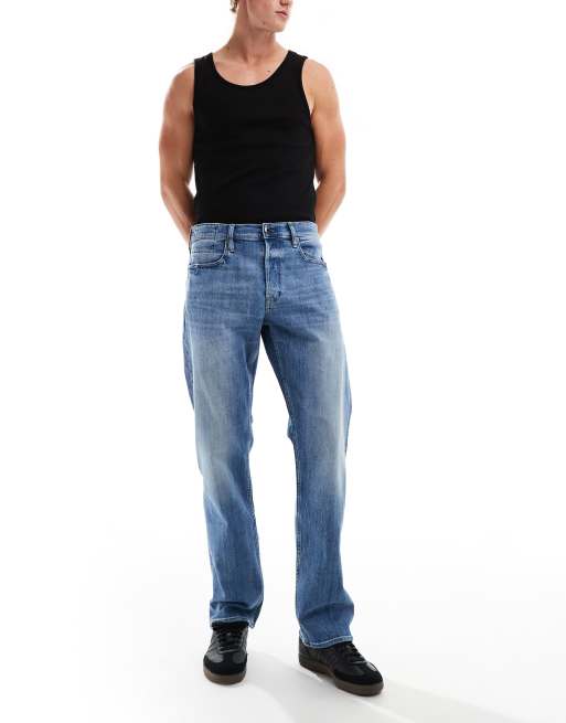 G-Star - Dakota - Jeans met rechte pijpen en vintage wassing in blauw