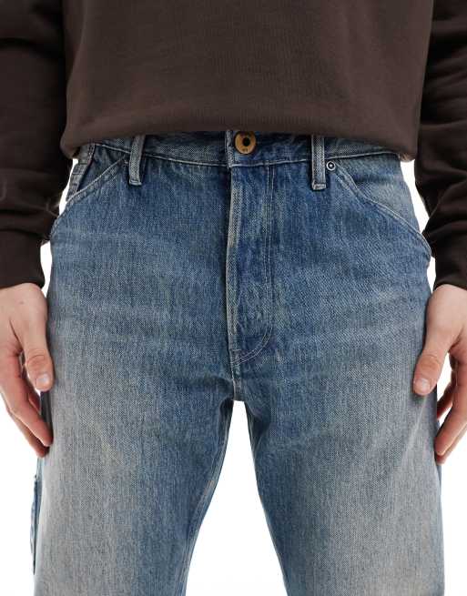 G-Star dakota straight leg denim jeans in vintage wash blue, 5 of 5