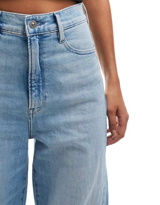 G-Star - Deck 2.0 - Losvallende denim jeans met hoge taille in lichte wassing blauw, 5 van 5