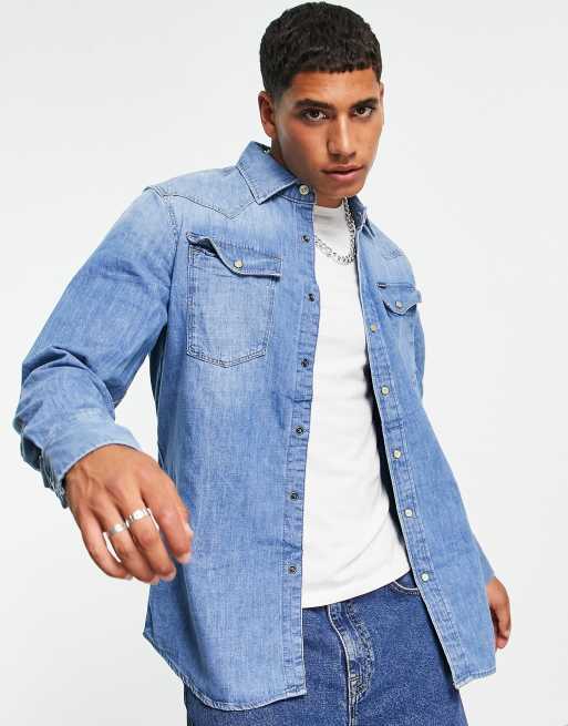 G star denim clearance shirt