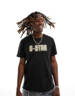 G-Star dotted logo t-shirt in black