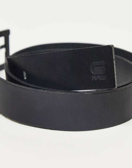 G-Star Duko Leather Belt In | ASOS Black