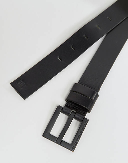 G-Star Duko Leather Belt In Black | ASOS