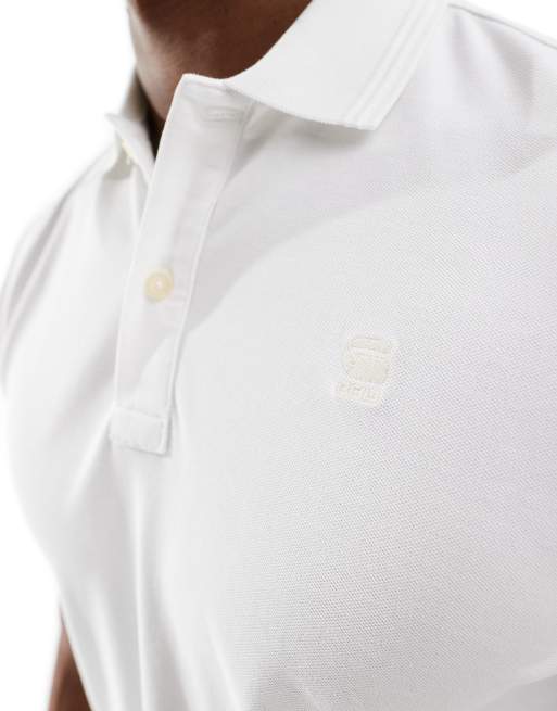 G-Star - Dunda - Hvid poloskjorte i slim fit, 2 af 4