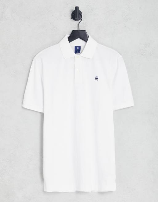 of Bek Bewonderenswaardig G-Star Dunda short sleeve polo in white | ASOS