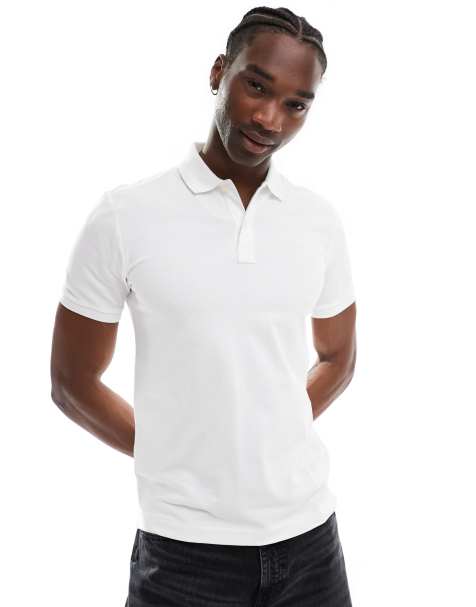 G-Star dunda slim fit polo shirt in white - view 1