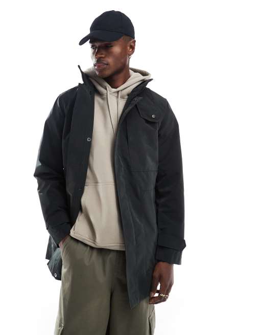 G-Star Garber technical trench coat in black ASOS