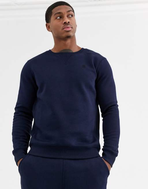 G-Star – Basic core – Granatowy dres z logo, 2 z 3