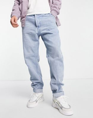 G-Star grip 3d relaxed tapered in bleach wash - ASOS Price Checker