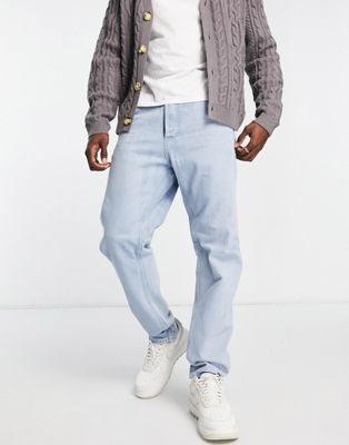 G-Star grip 3d relaxed tapered jeans in bleach wash