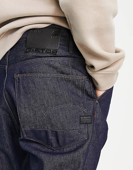 G-Star Grip 3D relaxed tapered jeans in indigo blue | ASOS