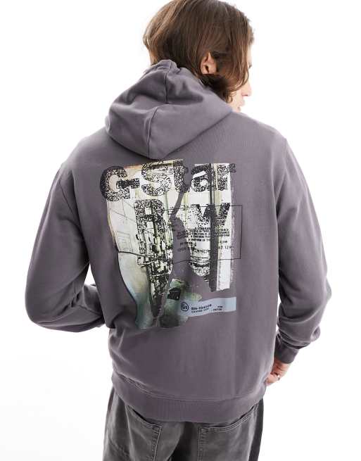 G star outlet grey hoodie