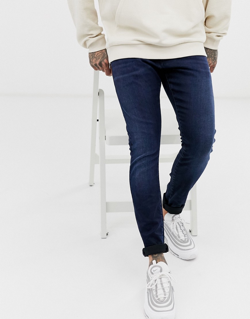 G-Star – Indigoblå skinny jeans-Marinblå