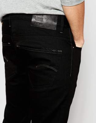 g star raw 3301 slim jeans black