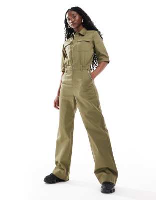 G-Star - Jumpsuit in Khaki-Grün