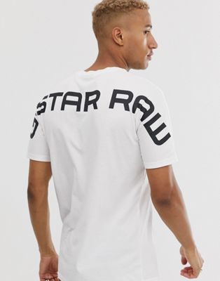 G-Star - Korpaz - T-shirt van biologisch katoen in wit