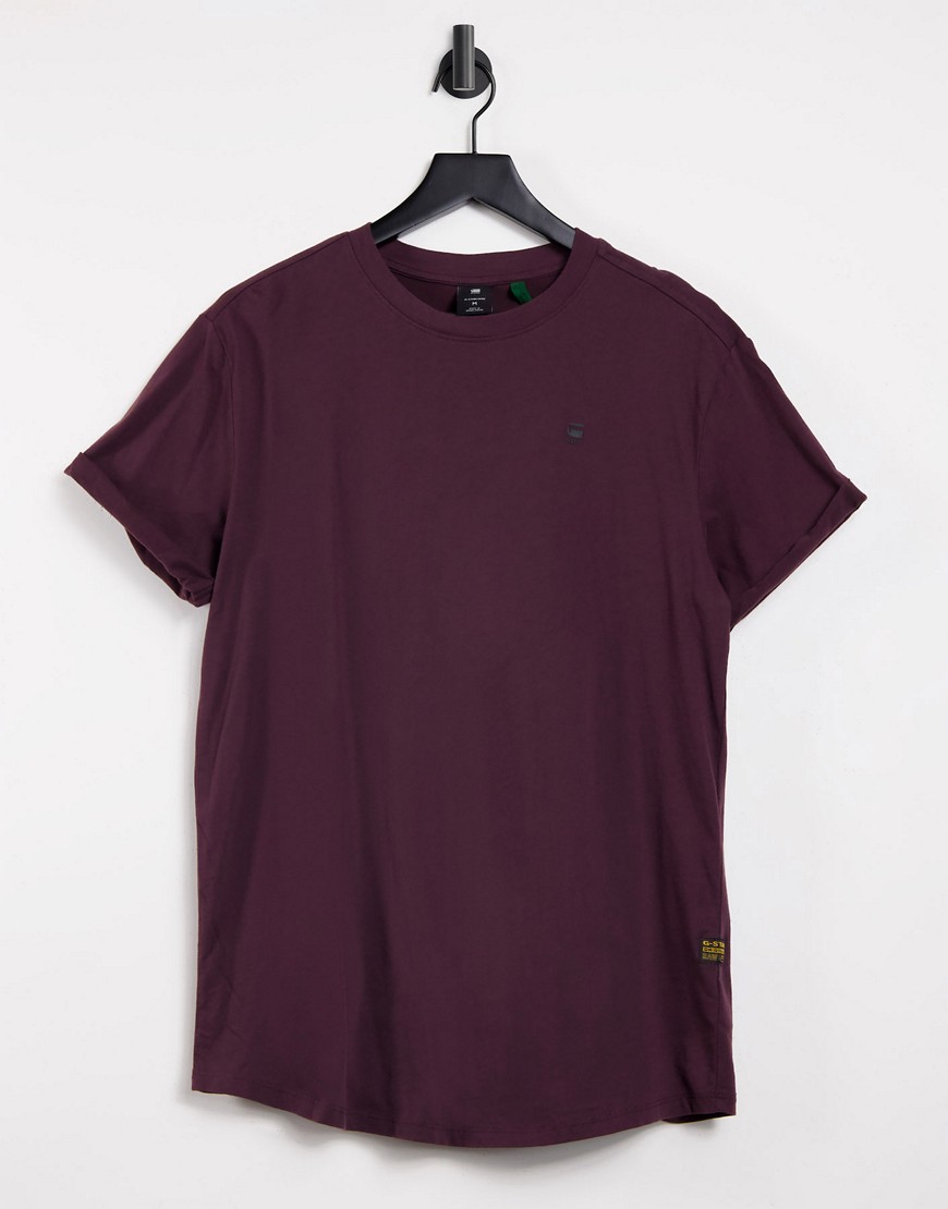 G-star Lash T-shirt In Burgundy-red
