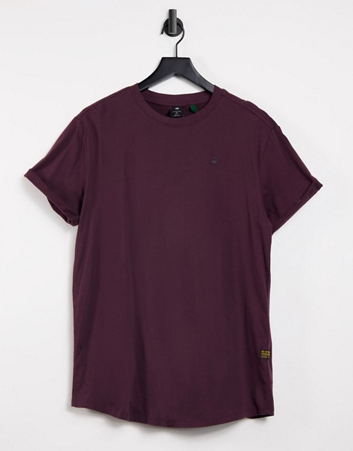 G-Star Lash t-shirt in burgundy