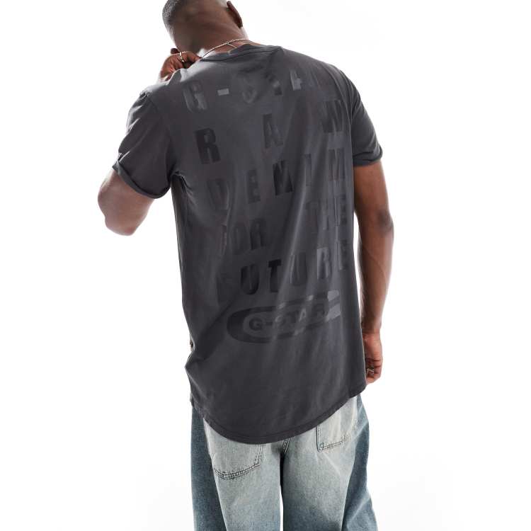 送料込★G-Star★Text Back Gr Overdyed Lash Tシャツ Text Back Graphic Overdyed Lash T-Shirt | ブラック | G-STAR® JP