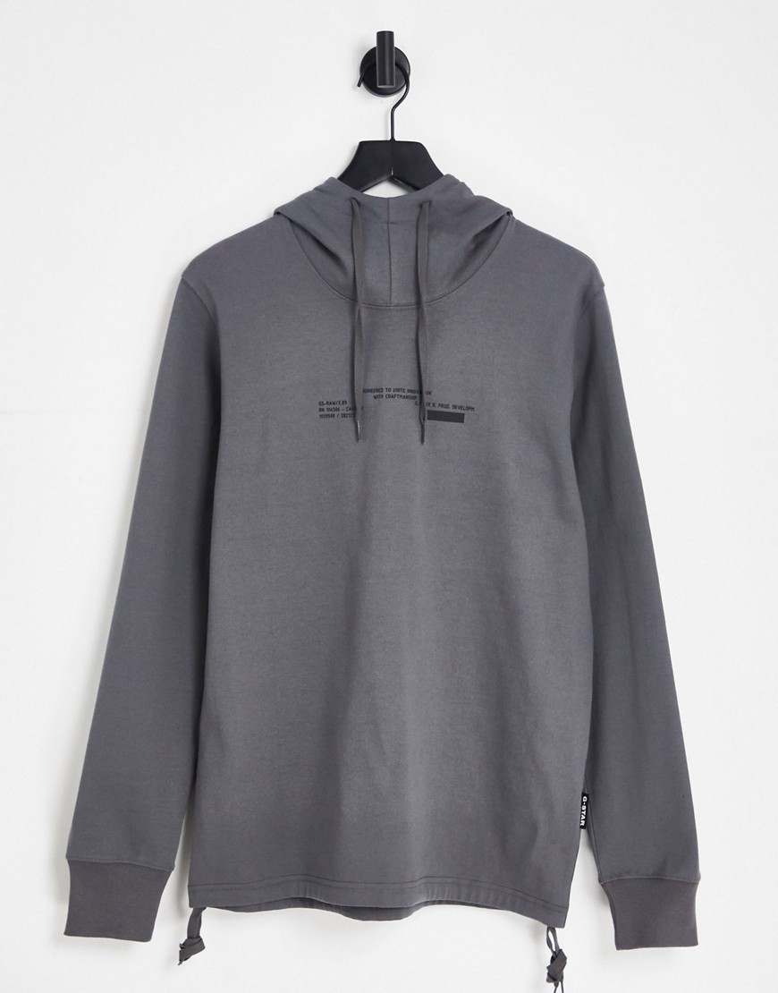 G-Star lightweight hoodie in grey
