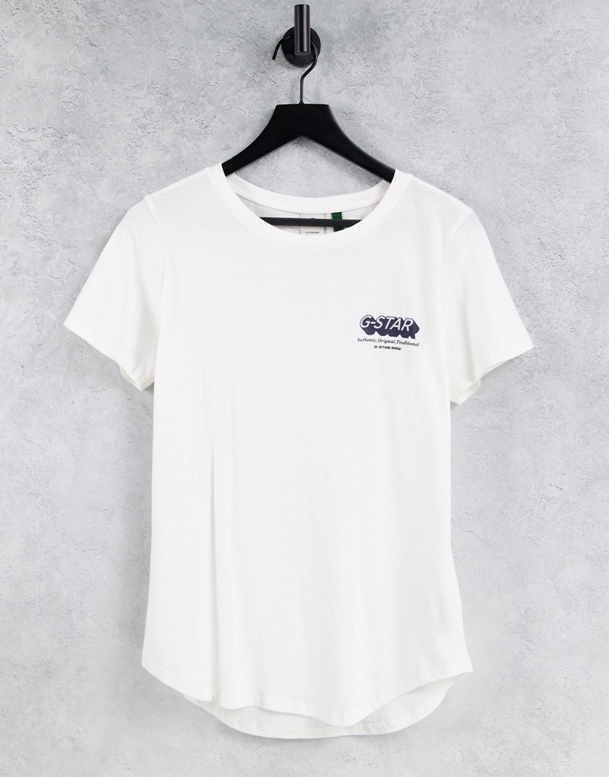 G-Star logo t-shirt in white