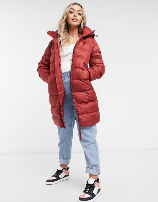 long slim puffer coat