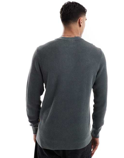 G-Star - Maglione lavorato grigio scuro, 3 di 4