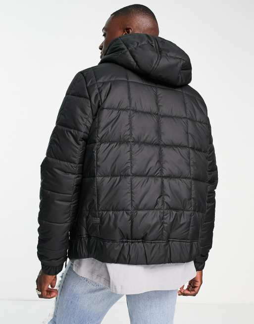 G-Star Meefic guilted hooded jacket in black | ASOS