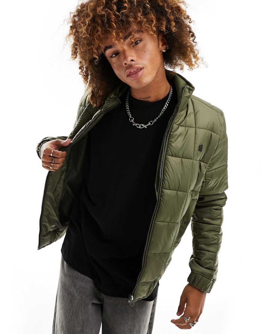 G-Star meefic quilted jacket in olive-Green