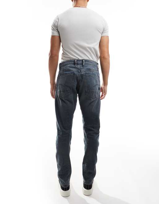 G-Star Moto 3D slim denim jeans in vintage wash blue, 2 of 5