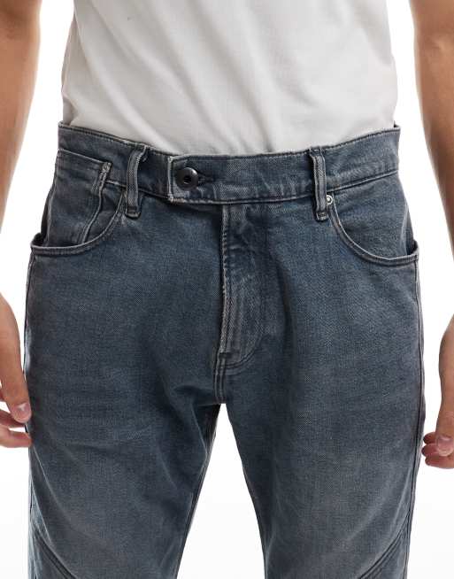 G-Star Moto 3D slim denim jeans in vintage wash blue, 5 of 5