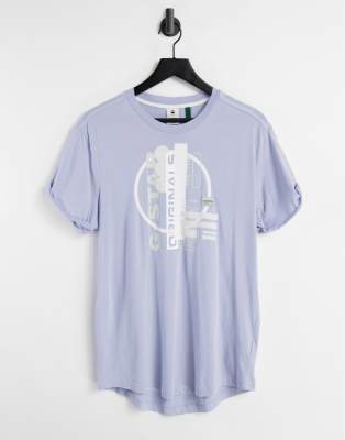 baby blue g star shirt