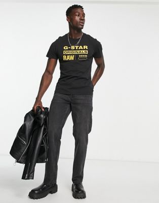 G-Star Originals logo cotton T-shirt in black