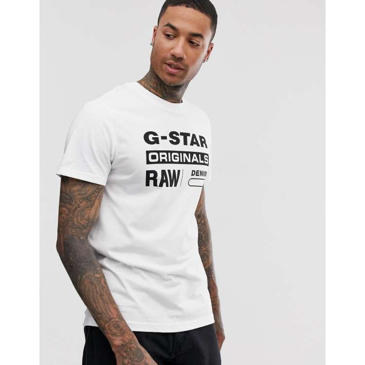 White g deals star shirt